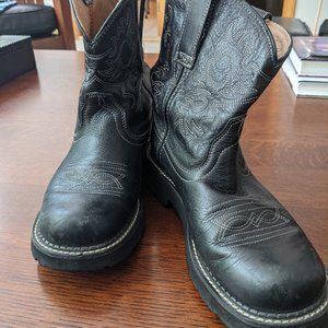 Ariat Fat Baby Boots, Black, 7.5